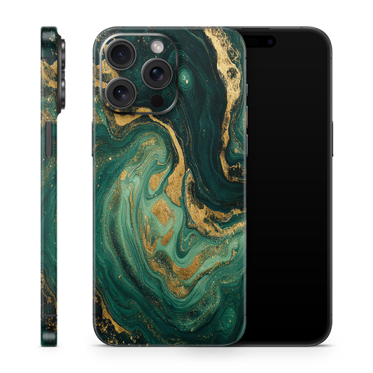 Green Swirl custom phone skin by MaskIT